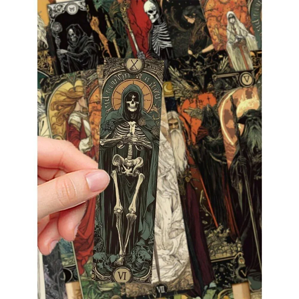 30pcs Vintage Witch Bookmarks Book Decorative Cards Reading Labeling Cards